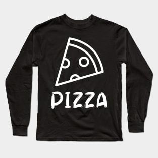 I Wonder If Pizza Thinks About Me Too Food Lover Long Sleeve T-Shirt